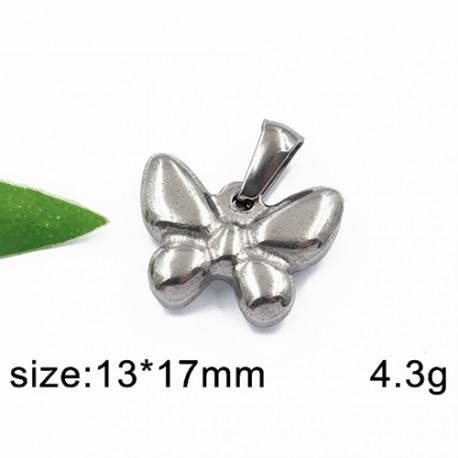 Motýl 13x17mm - ocelový přívěsek